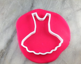 Tutu Ballerina Dress Cookie Cutter Outline #1 - SHARP EDGES - FAST Shipping - Choose Your Own Size!