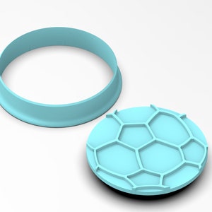 Soccer Ball Cookie Cutter SHARP EDGES FAST Shipping Choose Your Own Size image 6