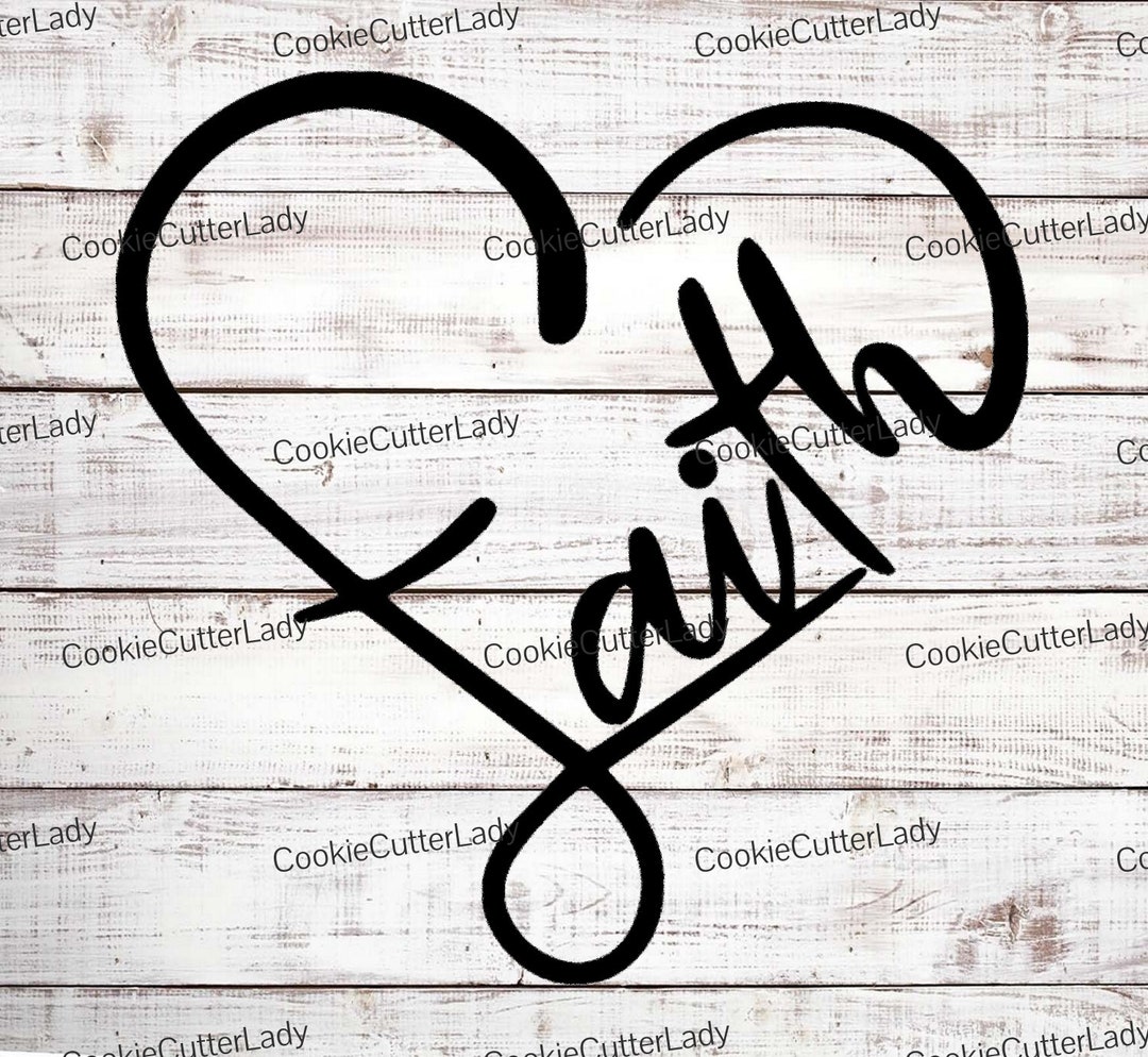 Faith Heart Stencil REUSABLE DURABLE WASHABLE Craft