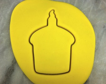 Cupcake Cookie Cutter Outline - SHARP EDGES - FAST Shipping - Choose Your Own Size!
