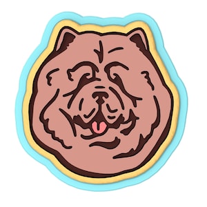 Chow Chow Cookie Cutter | Stamp | Stencil #1