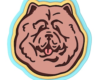 Chow Chow Cookie Cutter | Stamp | Stencil #1