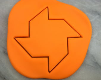 Pinwheel Cookie Cutter - SHARP EDGES - FAST Shipping - Choose Your Own Size!
