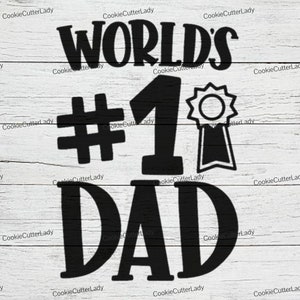 Worlds #1 Dad Stencil | REUSABLE, DURABLE, WASHABLE Craft Stencil | Use for Signs, Walls, Canvas & More!