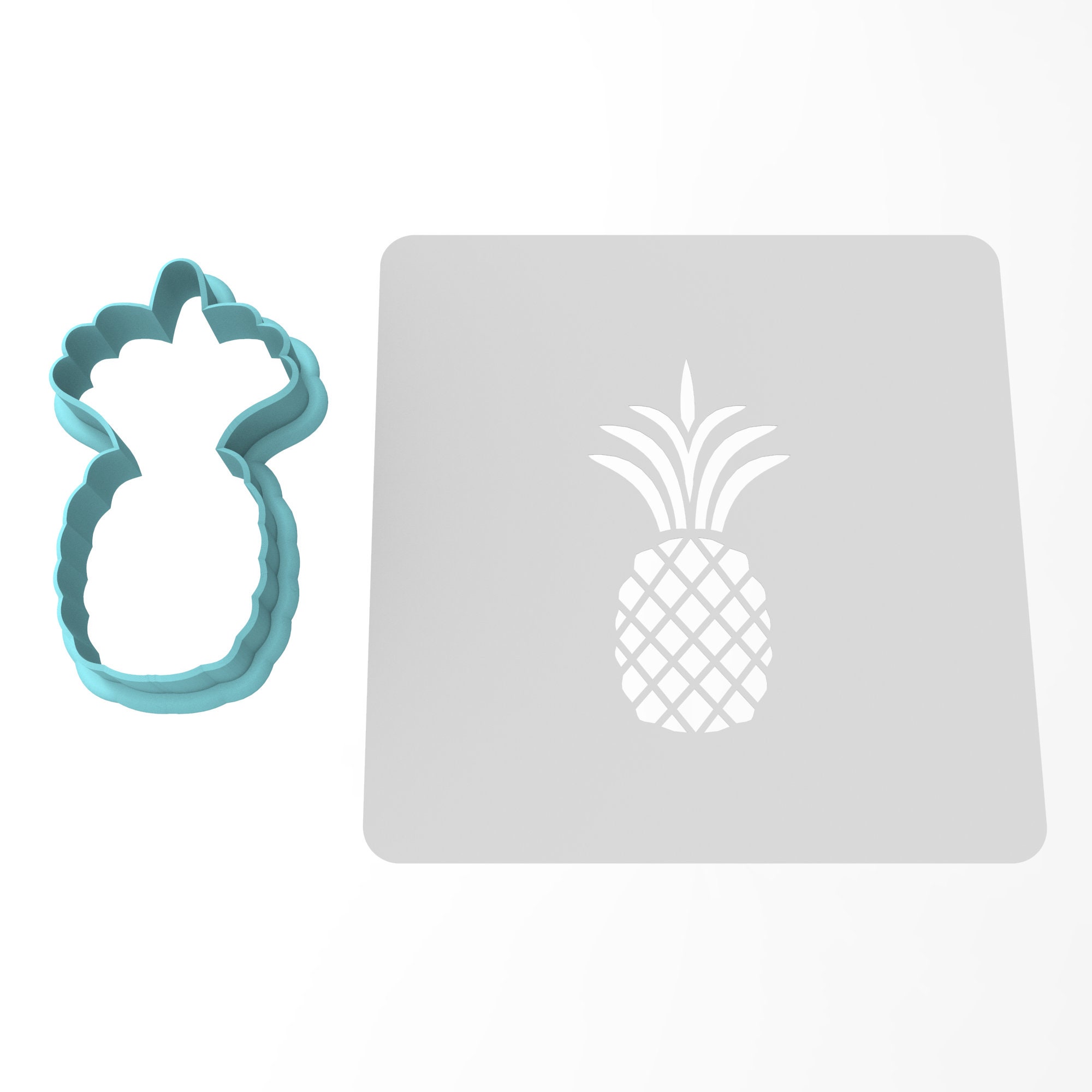 Pineapple Cookie Cutter Stamp Stencil SHARP EDGES FAST | Etsy