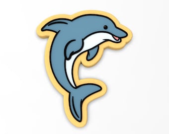 Delfin Kakform | Stämpel | Schablon - VASSA KANTER - SNABB FRAKT - Välj din egen storlek!
