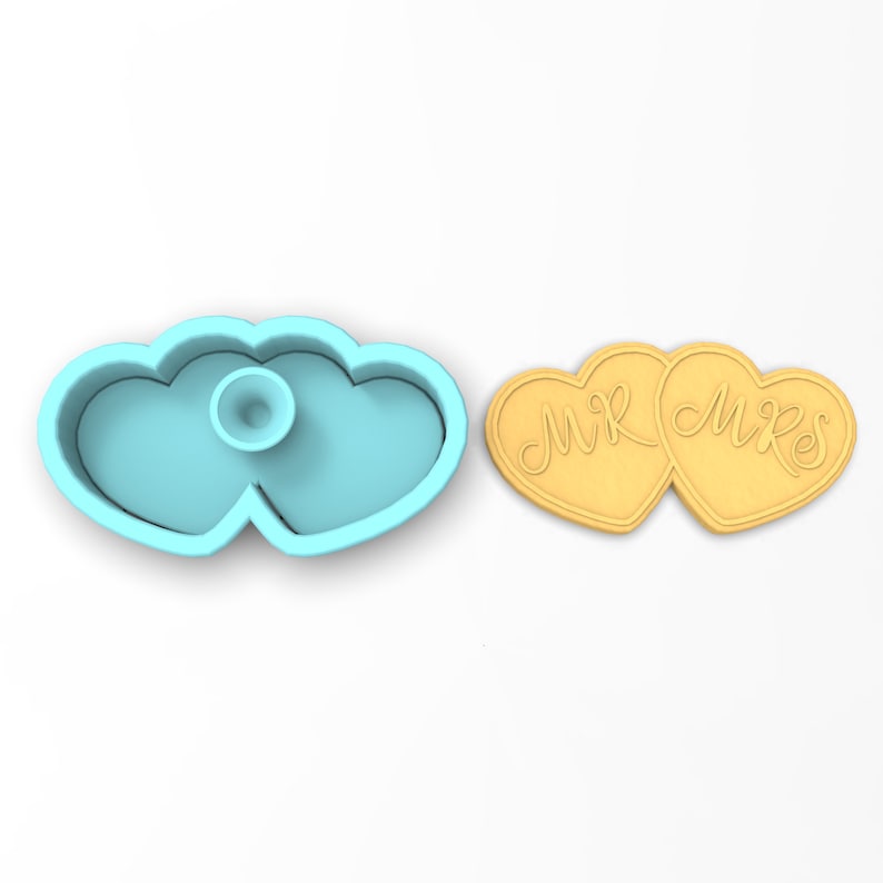 Mr. and Mrs. Cookie Cutter Stamp Stencil SHARP EDGES Etsy