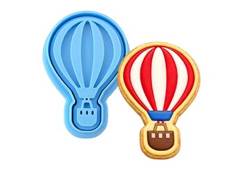 Heißluftballon-Ausstechform | Stempel | Schablone - SCHARFE KANTEN - SCHNELLER Versand - Wählen Sie Ihre eigene Größe!