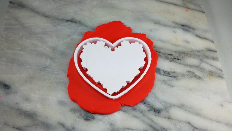Choose Your Own Size! Heart w Mini Dog Paws Cookie Cutter 2-Piece Stamp /& Outline #1 SHARP EDGES FAST Shipping