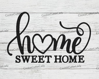 Home Sweet Home Stencil | REUSABLE, DURABLE, WASHABLE Craft Stencil | Use for Signs, Walls, Canvas & More!