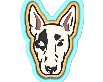 Bull Terrier Cookie Cutter | Stamp | Stencil #1