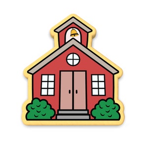 School House Cookie Cutter | Stamp | Stencil - SHARP EDGES - FAST Shipping - Choose Your Own Size!