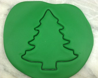 Christmas Tree Cookie Cutter Outline - SHARP EDGES - FAST Shipping - Choose Your Own Size!