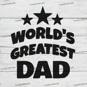 World&#39;s Greatest Dad Stencil | REUSABLE, DURABLE, WASHABLE Craft Stencil | Use for Signs, Walls, Canvas & More! Stars