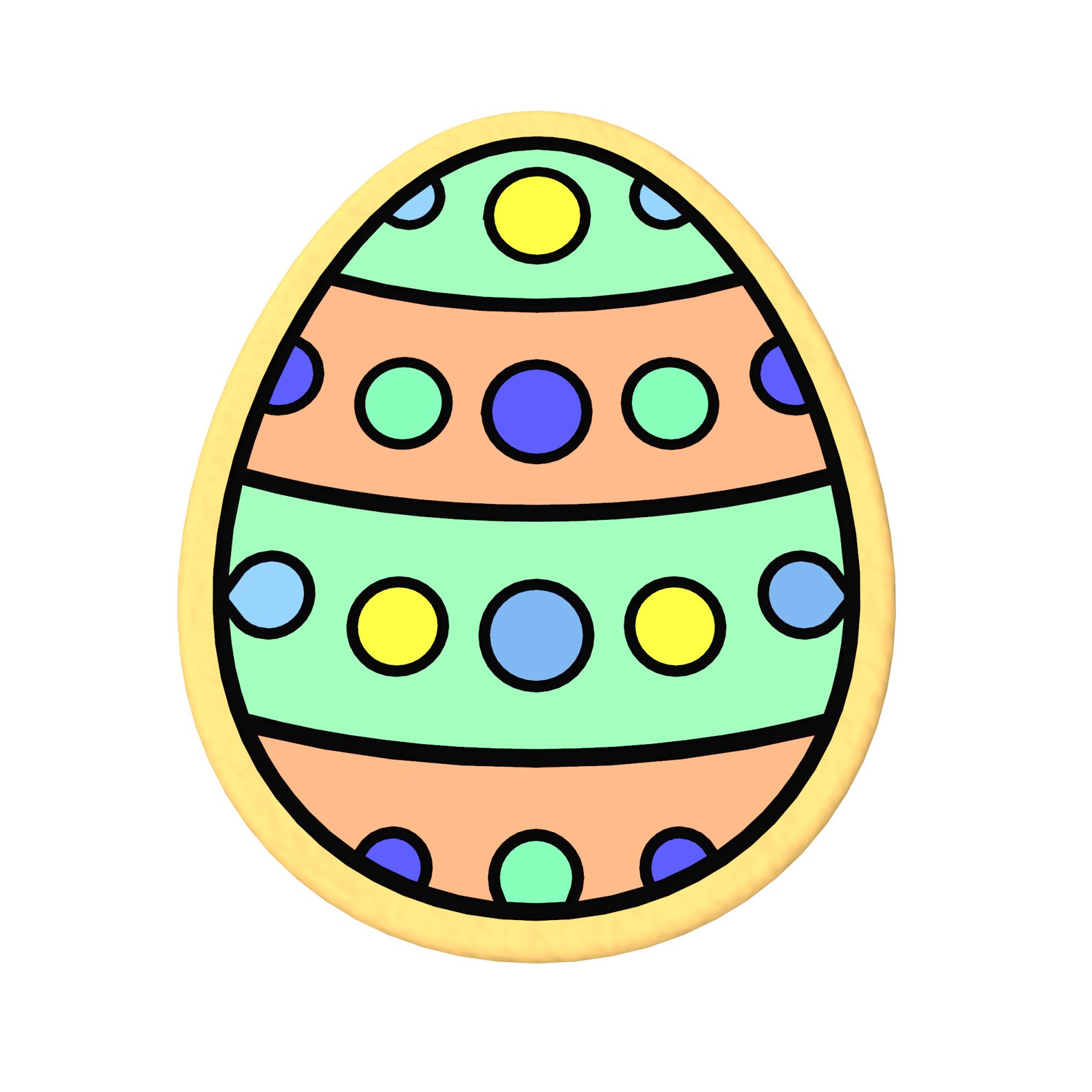 Easter Egg Cookie Cutter Set of 10 Etsy