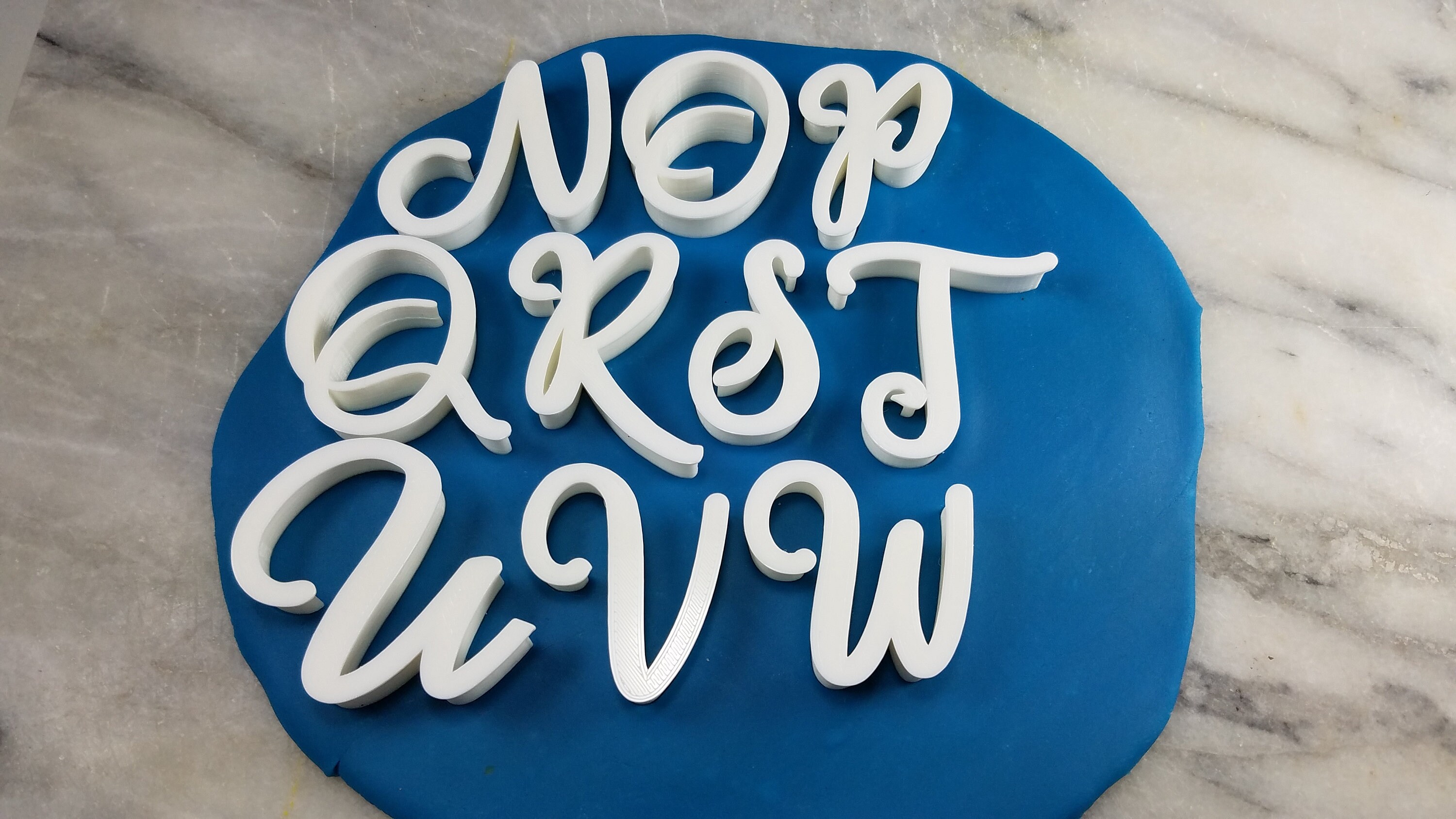 Cursive Letter Cookie Stamps Set FAST Shipping Choose Your Etsy Australia