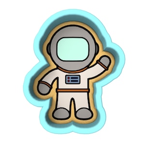 Astronaut Cookie Cutter | Stamp | Stencil - SHARP EDGES - FAST Shipping - Choose Your Own Size! #2