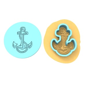 Anchor Cookie Debosser | Cookie Cutter | Stencil #2