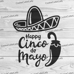 Plantilla del Cinco de Mayo / Plantilla para manualidades REUTILIZABLE, DURADERA y LAVABLE / ¡Úsela para carteles, paredes, lienzos y más!