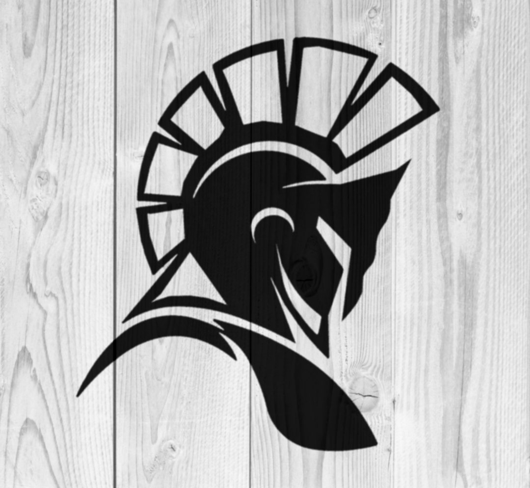 Trojan Spartan Warrior Mascot Stencil | REUSABLE, DURABLE, WASHABLE ...