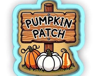 Pumpkin Patch Sign Cookie Cutter | Stamp | Stencil - SHARP EDGES - FAST Shipping - Choose Your Own Size! #1