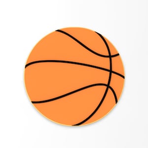 Basketball Cookie Cutter | Stamp | Stencil - SHARP EDGES - FAST Shipping - Choose Your Own Size!