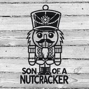 Sohn eines Nussknackers Schablone | WIEDERVERWENDBAR, LANGLEBIG, WASCHBAR Craft Stencil | Für Schilder, Wände, Leinwände & mehr!