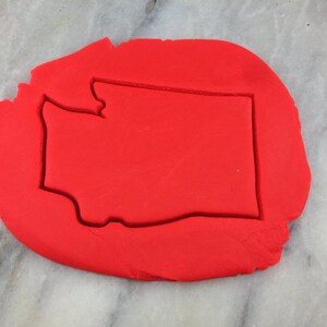 Washington Cookie Cutter Outline - SHARP EDGES - FAST Shipping - Choose Your Own Size!