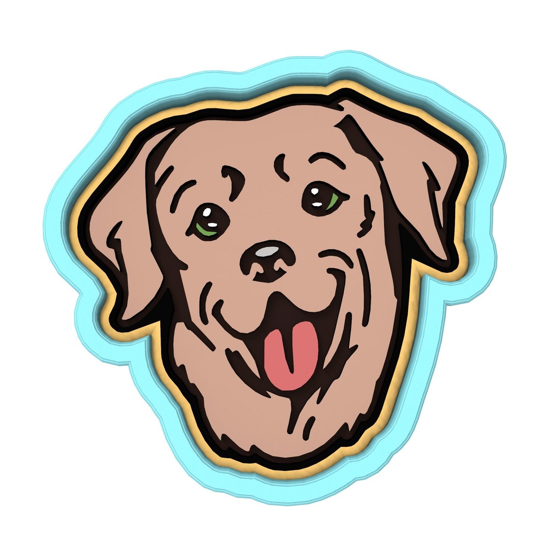 Labrador Cookie Cutter | Stamp | Stencil #1 - Etsy