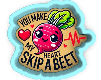 You Make My Heart Skip a Beet Cookie Cutter | Stamp | Stencil - SHARP EDGES - FAST Shipping - Choose Your Own Size! #1