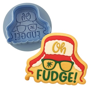 Oh Fudge Ralphie Cookie Debosser | Cookie Cutter | Stencil #1