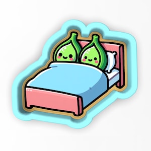 Peas in a Pod in a Bed Cookie Cutter | Stamp | Stencil - SHARP EDGES - FAST Shipping - Choose Your Own Size! #1