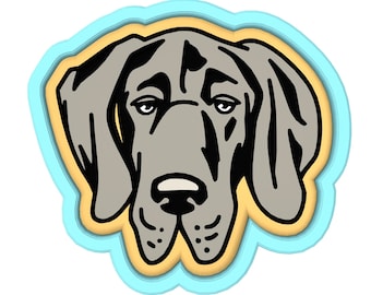 Great Dane Cookie Cutter | Stamp | Stencil #1