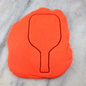 Pickle Ball Paddle Cookie Cutter Outline - SHARP EDGES - FAST Shipping - Choose Your Own Size!