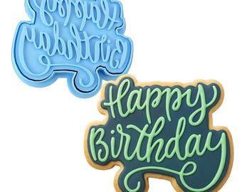 Alles Gute zum Geburtstag Ausstechform - SCHARFE KANTEN - SCHNELLER Versand - Wählen Sie Ihre eigene Größe! #1