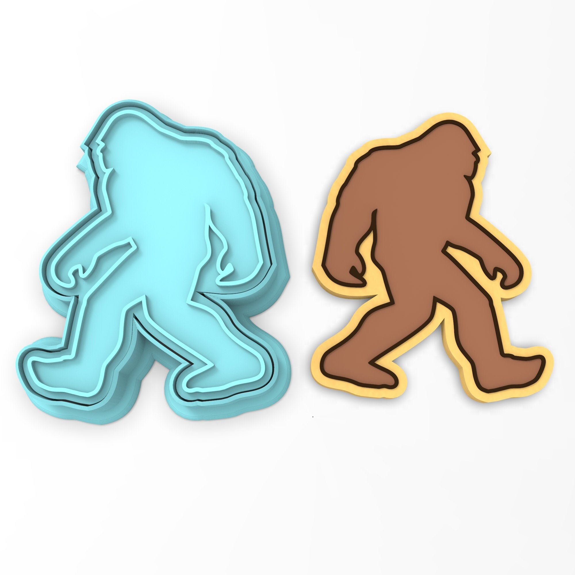 Sasquatch Cookie Cutter Stamp Stencil 1 SHARP EDGES Etsy