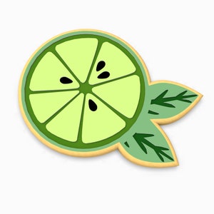 Lime Cookie Cutter | Stamp | Stencil - SHARP EDGES - FAST Shipping - Choose Your Own Size! #1