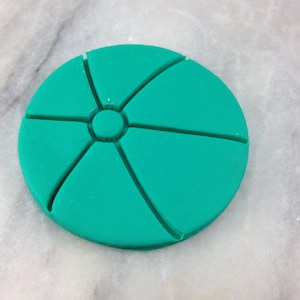 Beach Ball Cookie Cutter 2-Piece, Outline & Stamp - SHARP EDGES - FAST Shipping - Choose Your Own Size!