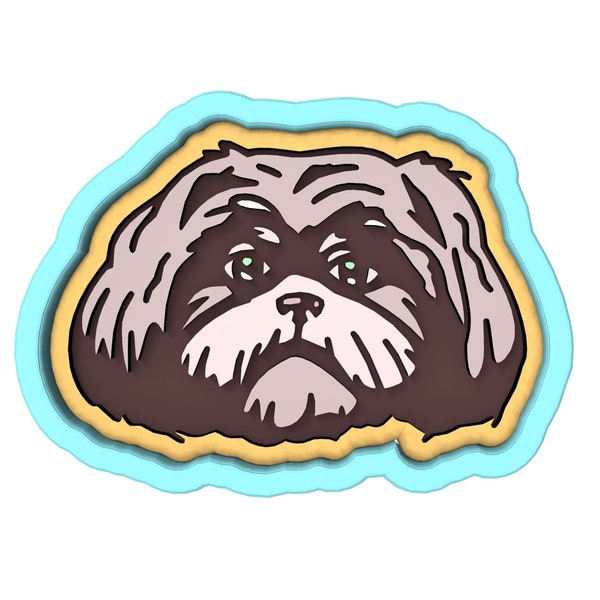 Shih Tzu Cookie Cutter | Stamp | Stencil #1