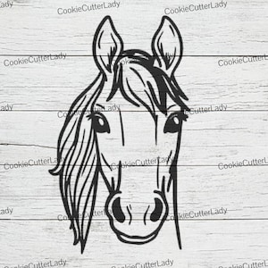 Horse Face Stencil | REUSABLE, DURABLE, WASHABLE Craft Stencil | Use for Signs, Walls, Canvas & More!
