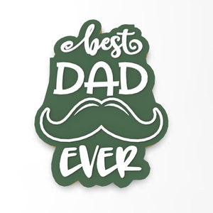 Snorkoekjesvorm voor beste vader ooit | Stempel | Sjabloon - SCHERPE RANDEN - SNELLE verzending - Kies je eigen maat! #1