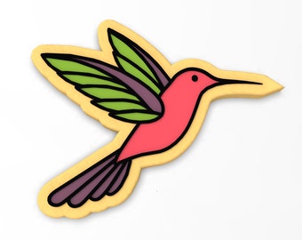 Hummingbird Cookie Cutter | Stamp | Stencil - SHARP EDGES - FAST Shipping - Choose Your Own Size! #1