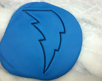 Lightning Bolt Cookie Cutter - SHARP EDGES - FAST Shipping - Choose Your Own Size!
