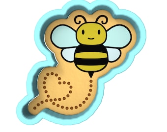 Bee Cookie Cutter | Stamp | Stencil - SHARP EDGES - FAST Shipping - Choose Your Own Size! #3