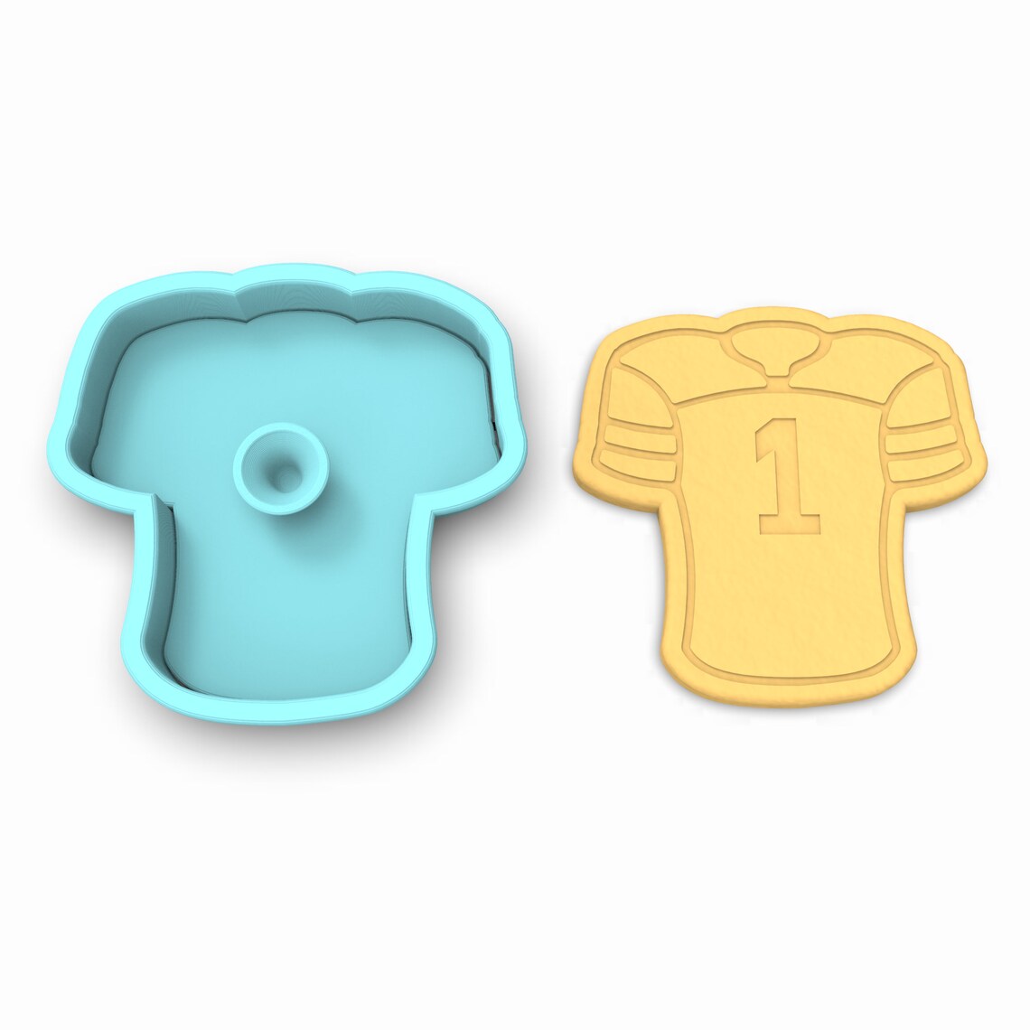 Football Jersey Cookie Cutter Stamp Stencil SHARP EDGES Etsy