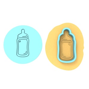 Baby Bottle Debosser | Cookie Cutter | Stencil #2