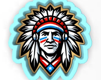 American Indian 3 Cookie Cutter | Stamp | Stencil - SHARP EDGES - FAST Shipping - Choose Your Own Size! #1