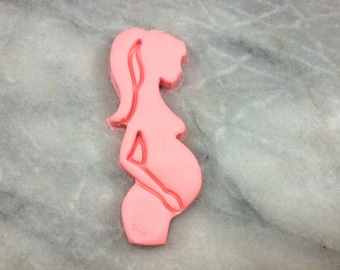 Pregnant Lady Cookie Cutter Detailed - SHARP EDGES - FAST Shipping - Choose Your Own Size!