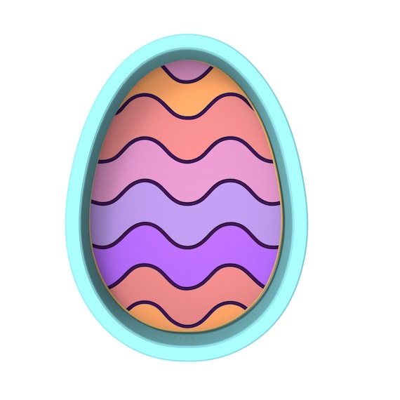 Easter Egg Detailed 2 Cookie Cutter SHARP EDGES FAST - Etsy