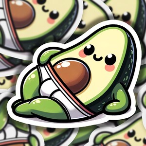 Adhesivo de vinilo con texto en inglés &quot;Avocado Sexy Avocuddle&quot; (aguacate sexy) / Apto para lavavajillas y duradero / Tamaños personalizados / Envío rápido / Fabricado en EE. UU. 1